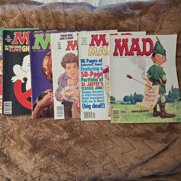 7 Mad Magazines From 1988, 1989, 1990, 1991, 1993 - Picture 2 of 16